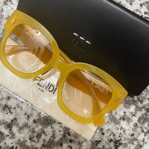 Yellow FENDI Sunglasses